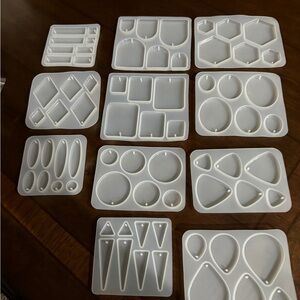 Resin Earring Making Bundle-Molds, Findings, Glitter